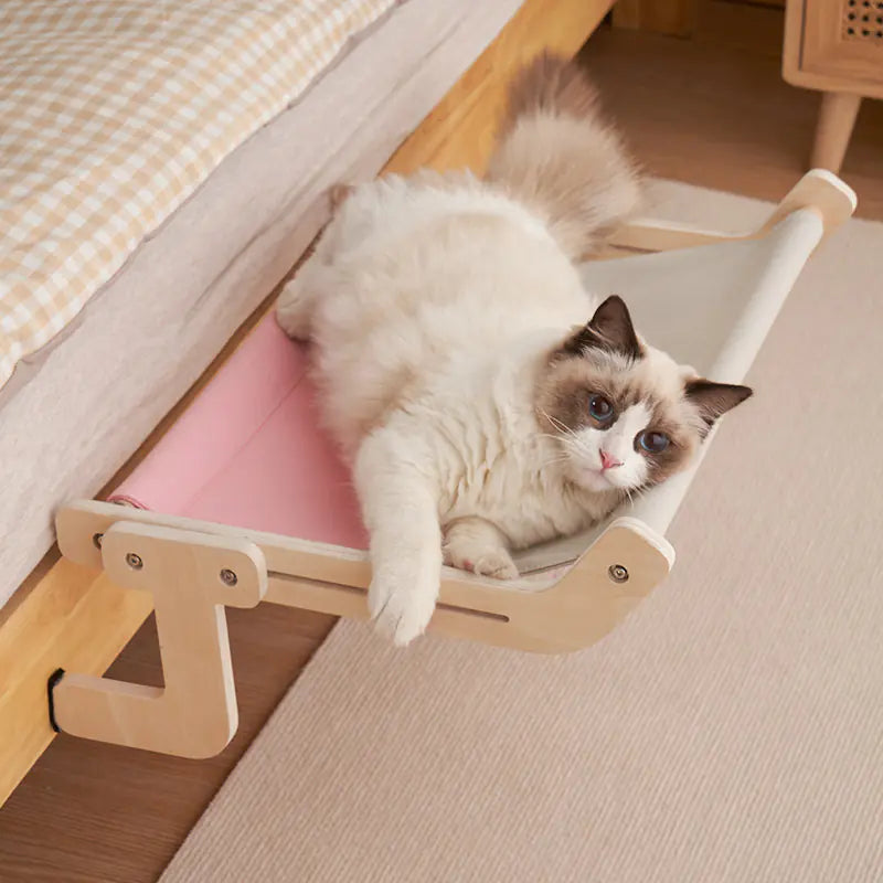 Cat Mounted Hanging Hammock Bed