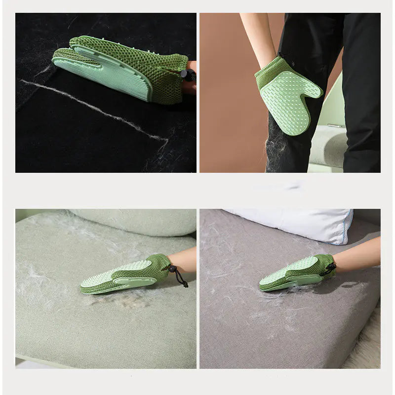 Silicone Massage and Grooming Mitts