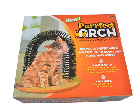 Cat Self Grooming Arch with Carpet