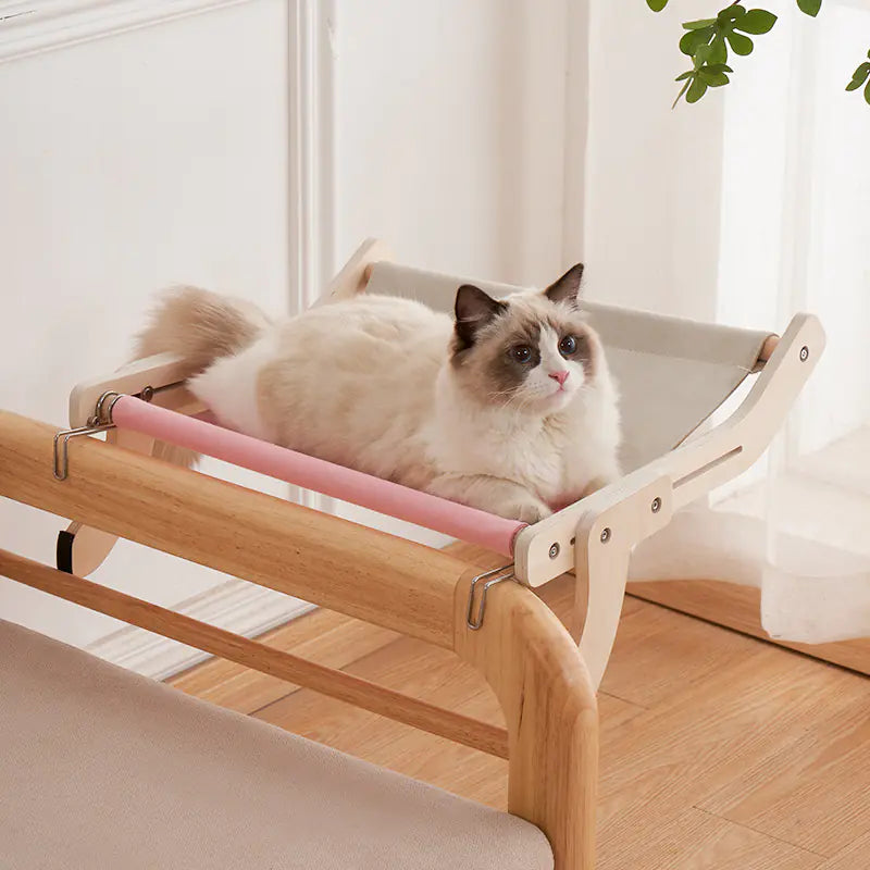 Cat Mounted Hanging Hammock Bed