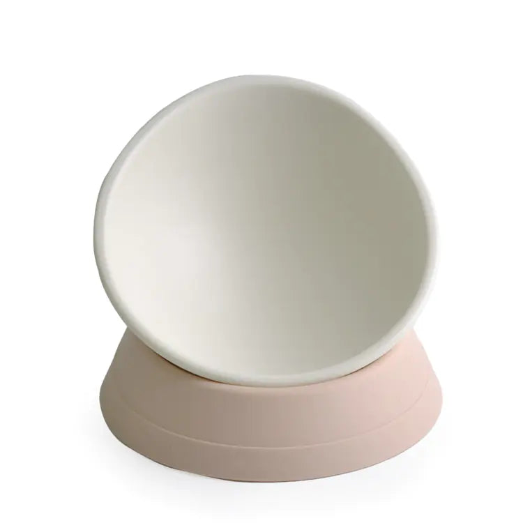 Non Slip Tilted Cat Bowl for Anti Whisker Fatigue