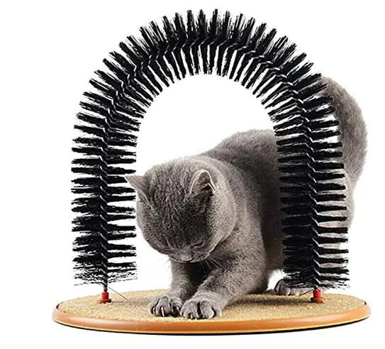 Cat Self Grooming Arch with Carpet
