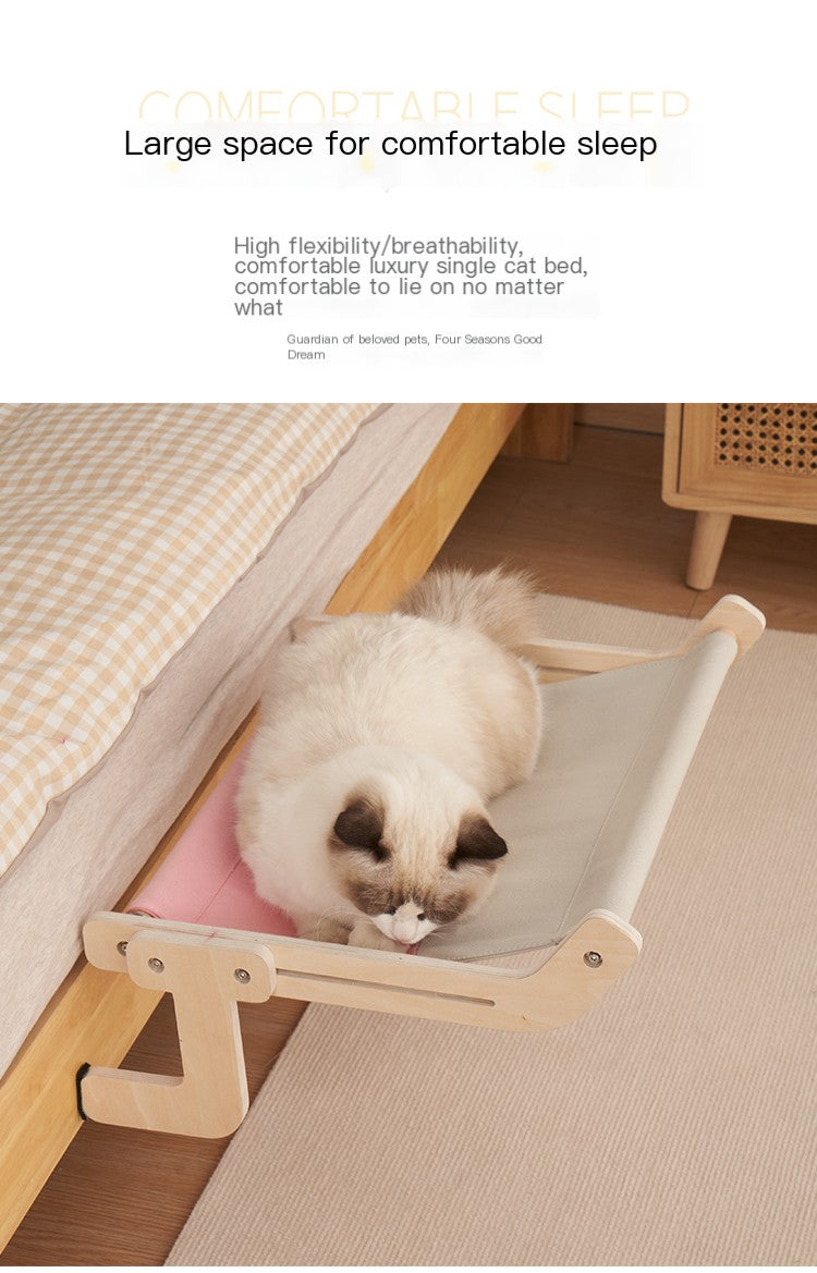 Cat Mounted Hanging Hammock Bed