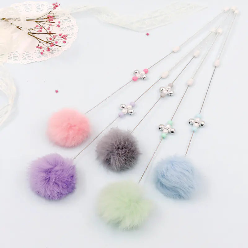 Pom Pom Cat Toy Wand