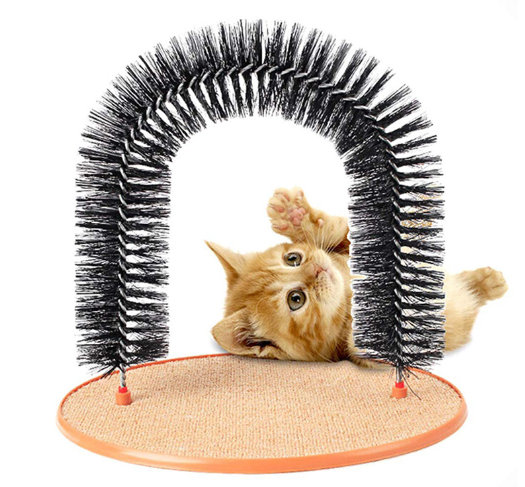 Cat Self Grooming Arch with Carpet