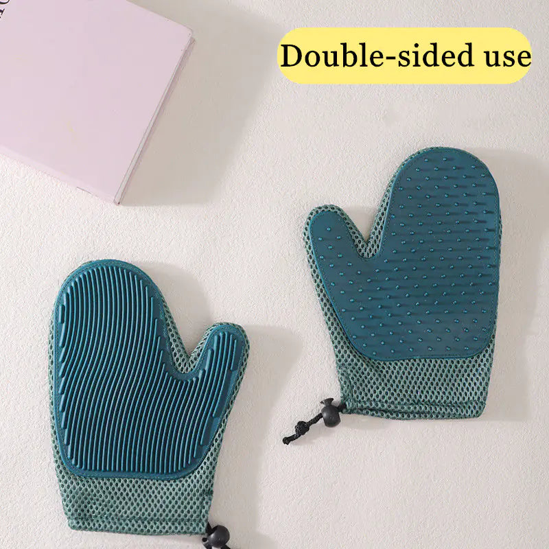Silicone Massage and Grooming Mitts