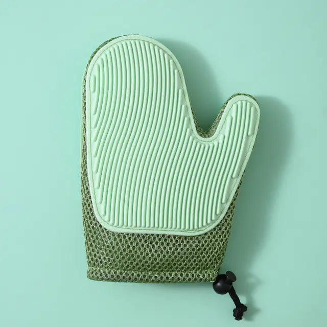 Silicone Massage and Grooming Mitts